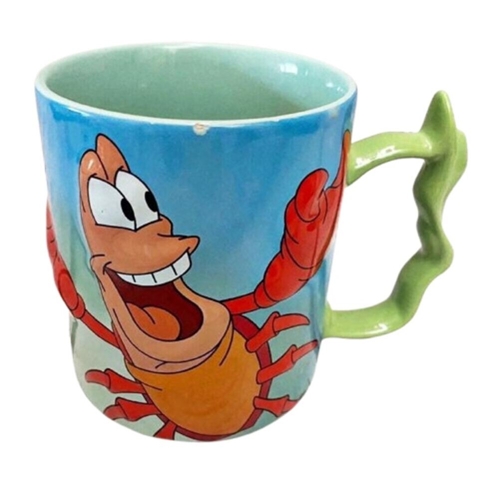 DISNEY The Little Mermaid Sebastian 3D Embossed Sculpted Coffee Mug